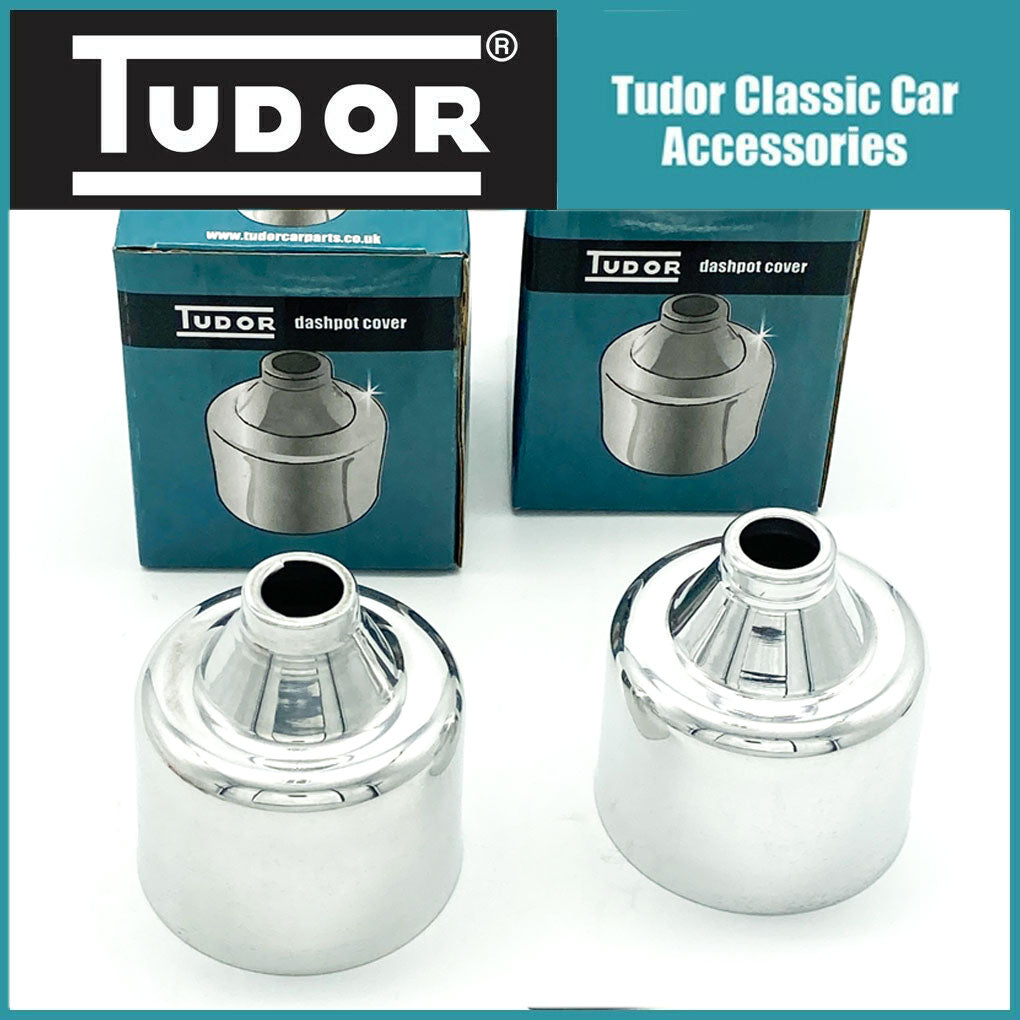 SU HS4 HIF4 High quality Chrome DASHPOT COVERS for SU 1 1/2" Carbs from Tudor