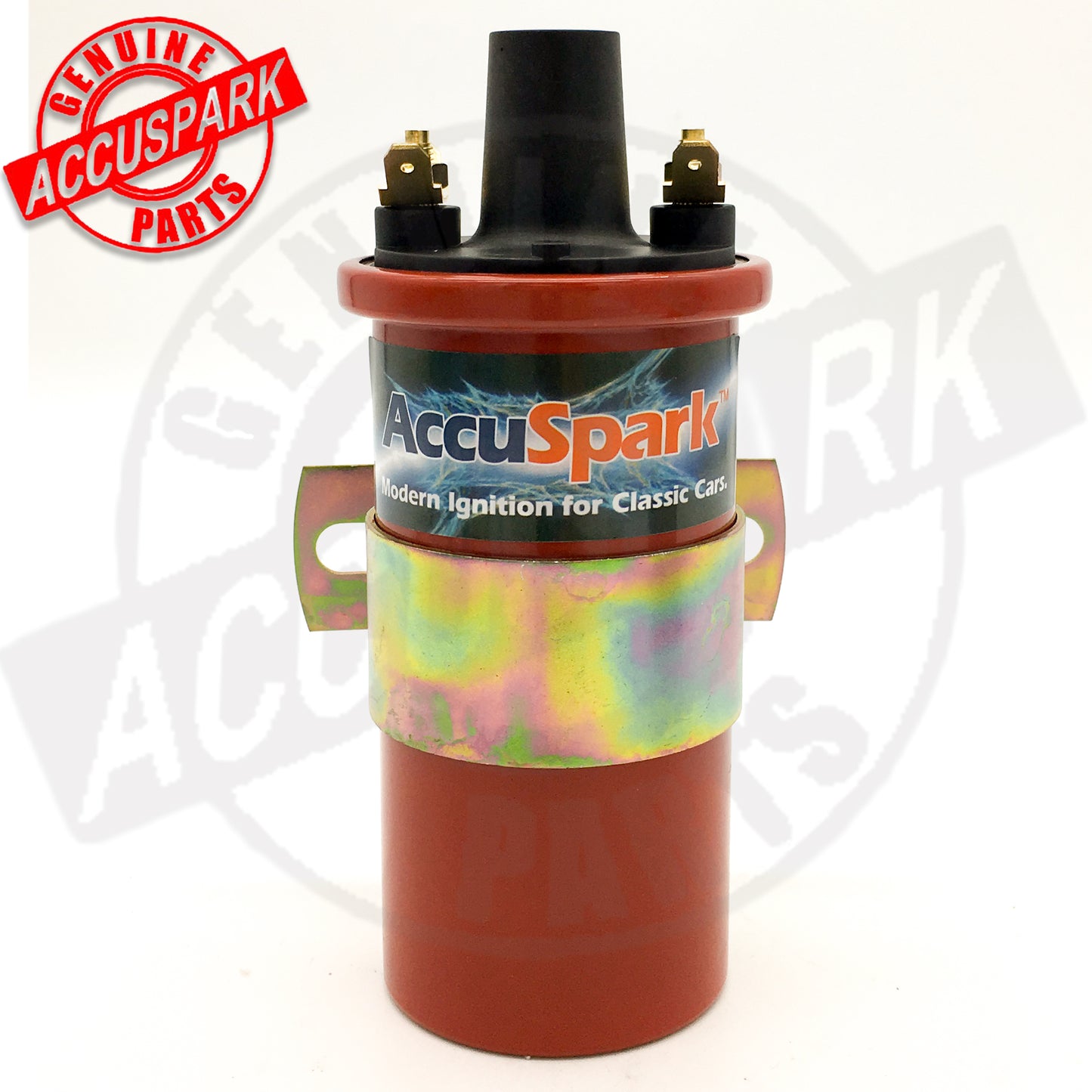 Accuspark Red replaces Lucas DLB105, 12v Non-Ballast 3 Ohm Sports Ignition Coil