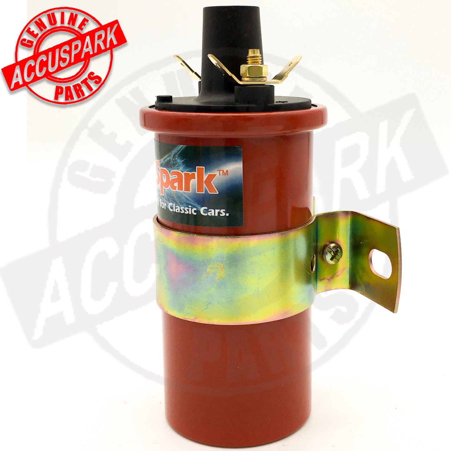 Accuspark Red replaces Lucas DLB105, 12v Non-Ballast 3 Ohm Sports Ignition Coil