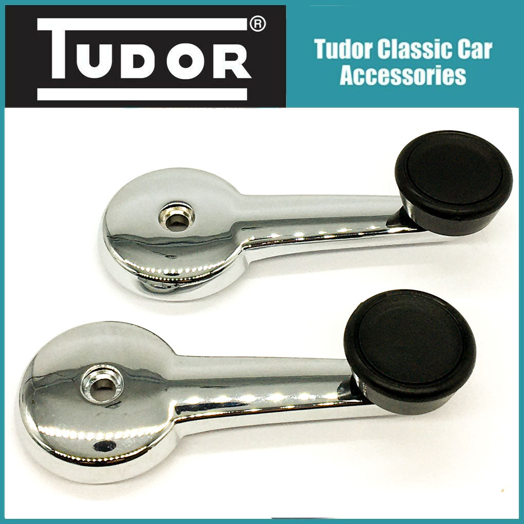 CZA7109C Chrome Window Winder Handles - MGB, MIDGET, CLASSIC MINI Pair