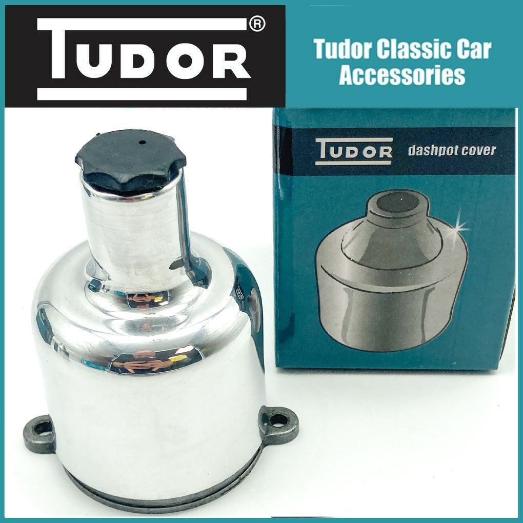 Pair SU Carb Chrome Dashpot Covers for SU HS2 1 1/4 inch Carbs from Tudor