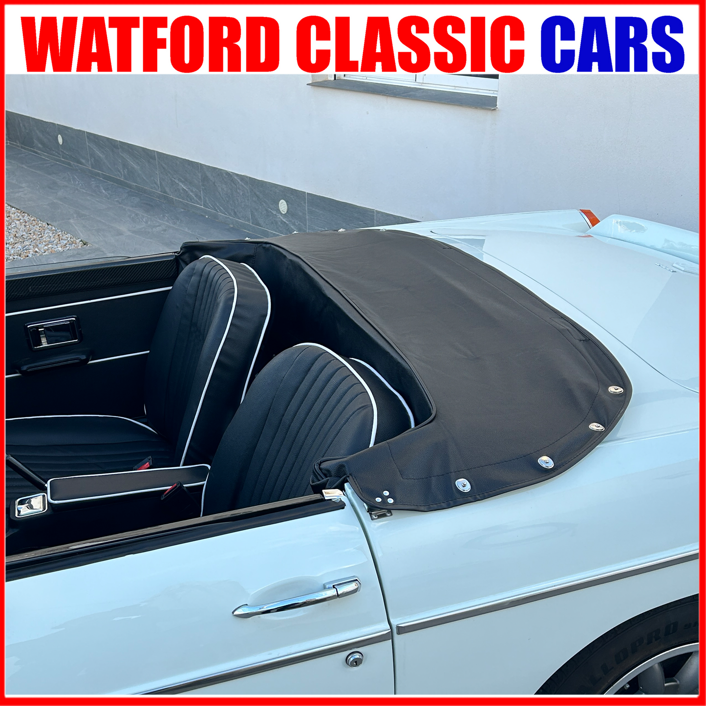 MGB Roadster Seat cover and trim set 1970-1980
