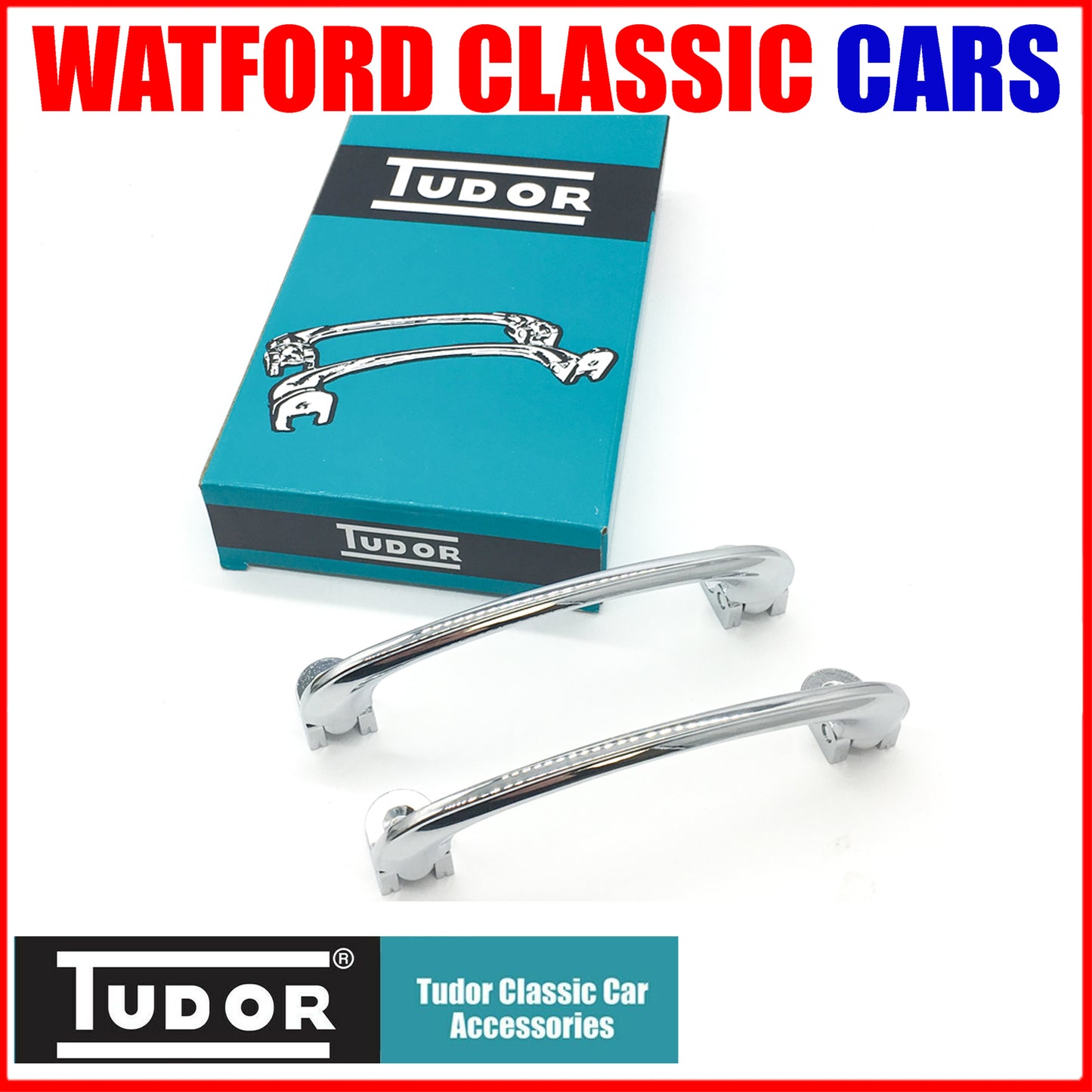 Interior Door Pull Handles Chrome from Tudor Mini, Kit Car, Hot Rod LWH106