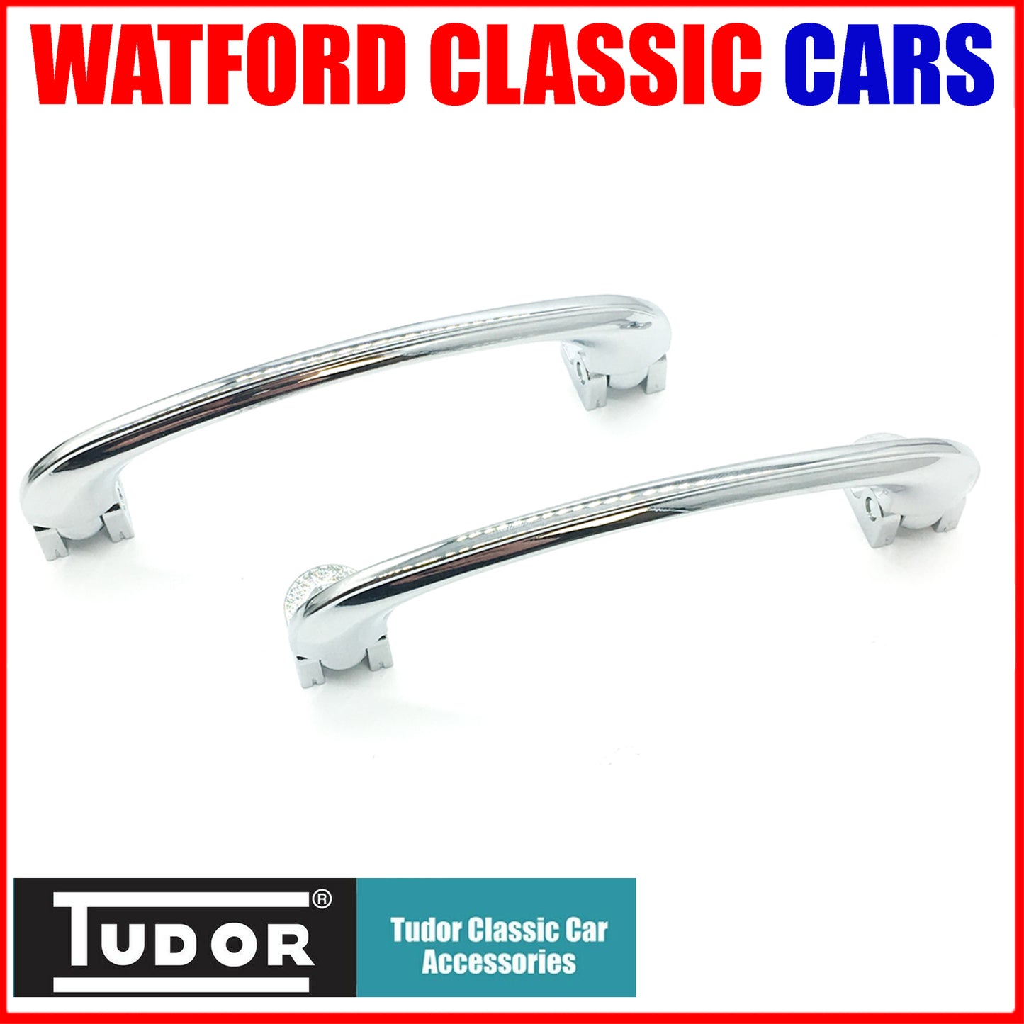 Interior Door Pull Handles Chrome from Tudor Mini, Kit Car, Hot Rod LWH106