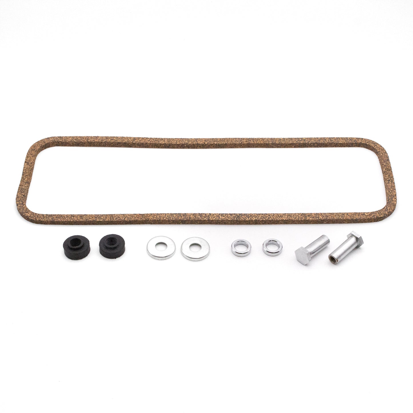 Alloy rocker cover fitting kit for MGA, MGB with Tudor polished oil cap