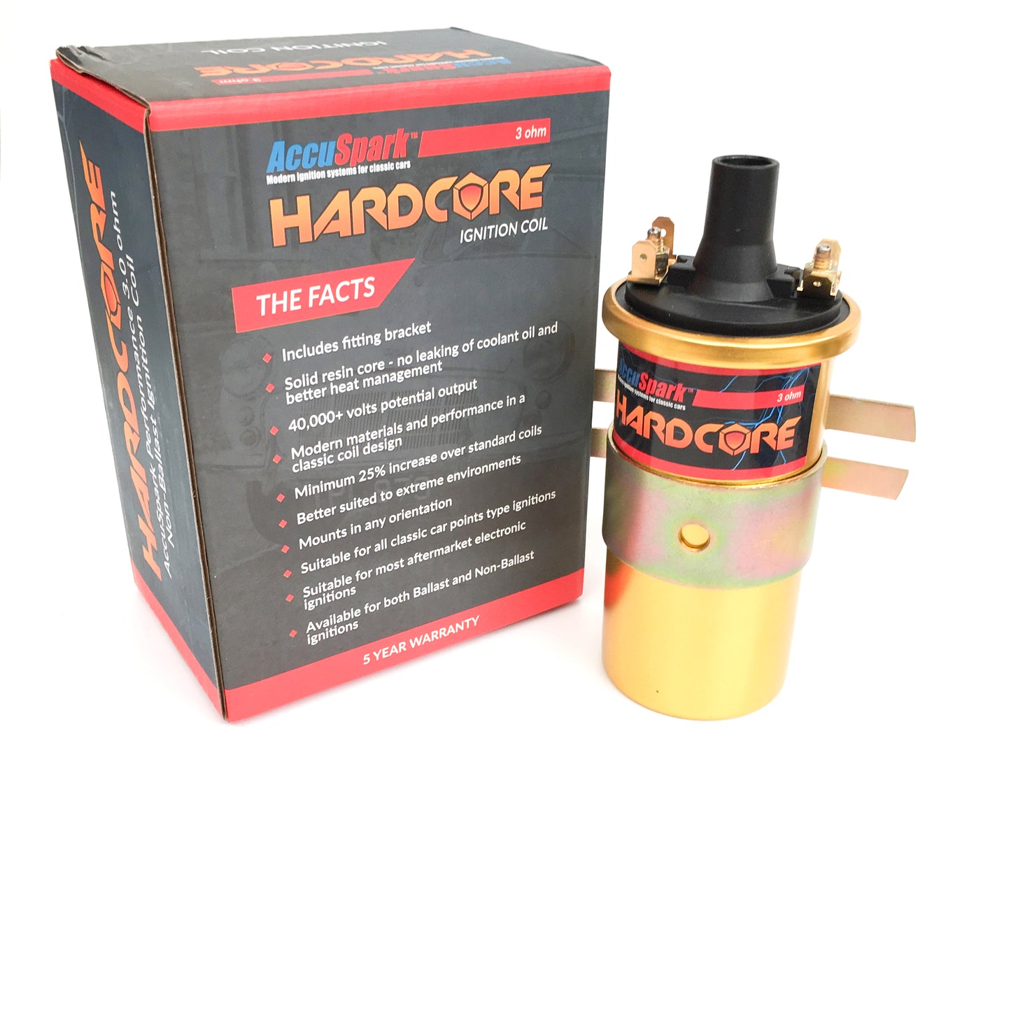 Accuspark Hardcore Dry Resin 12v Sports Ignition Coils