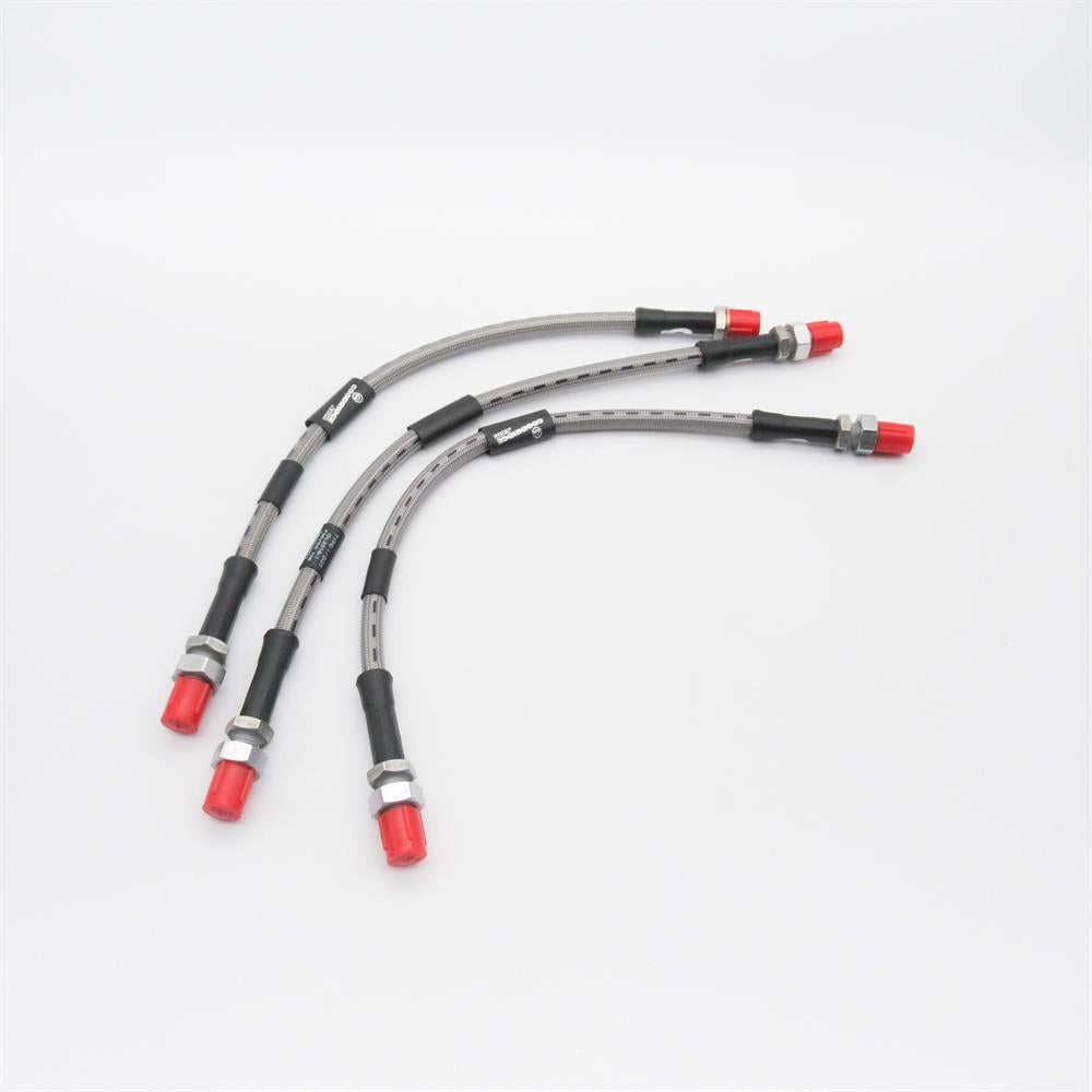 Goodridge Stainless Brake Hose Set MGB, V8, MGC and Midget