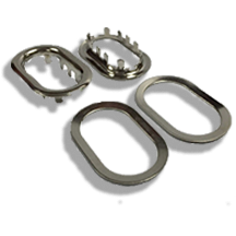 Headrest eyelets, Escutcheon pair