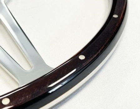 astrali classic Brooklands wood steering wheel flat with Slots