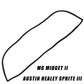 MG Midget, Austin Healey Sprite windscreen rubber glazing seal All years