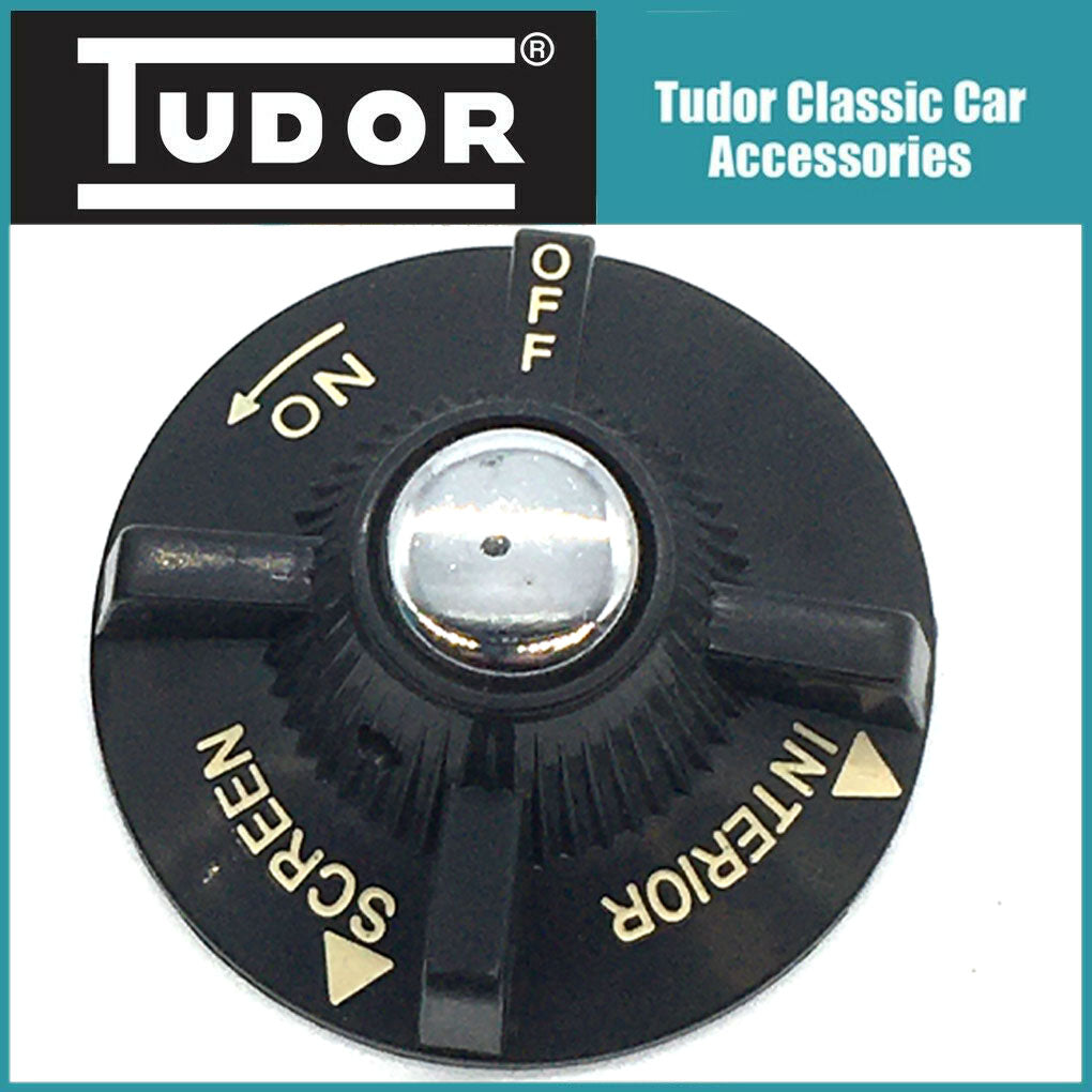 MGB GT / Roadster Heater & Air Control knob set Chrome Bumper Models 1962-1974