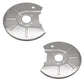 Pair MGB Front Stainless Steel Brake Disc Covers L + R