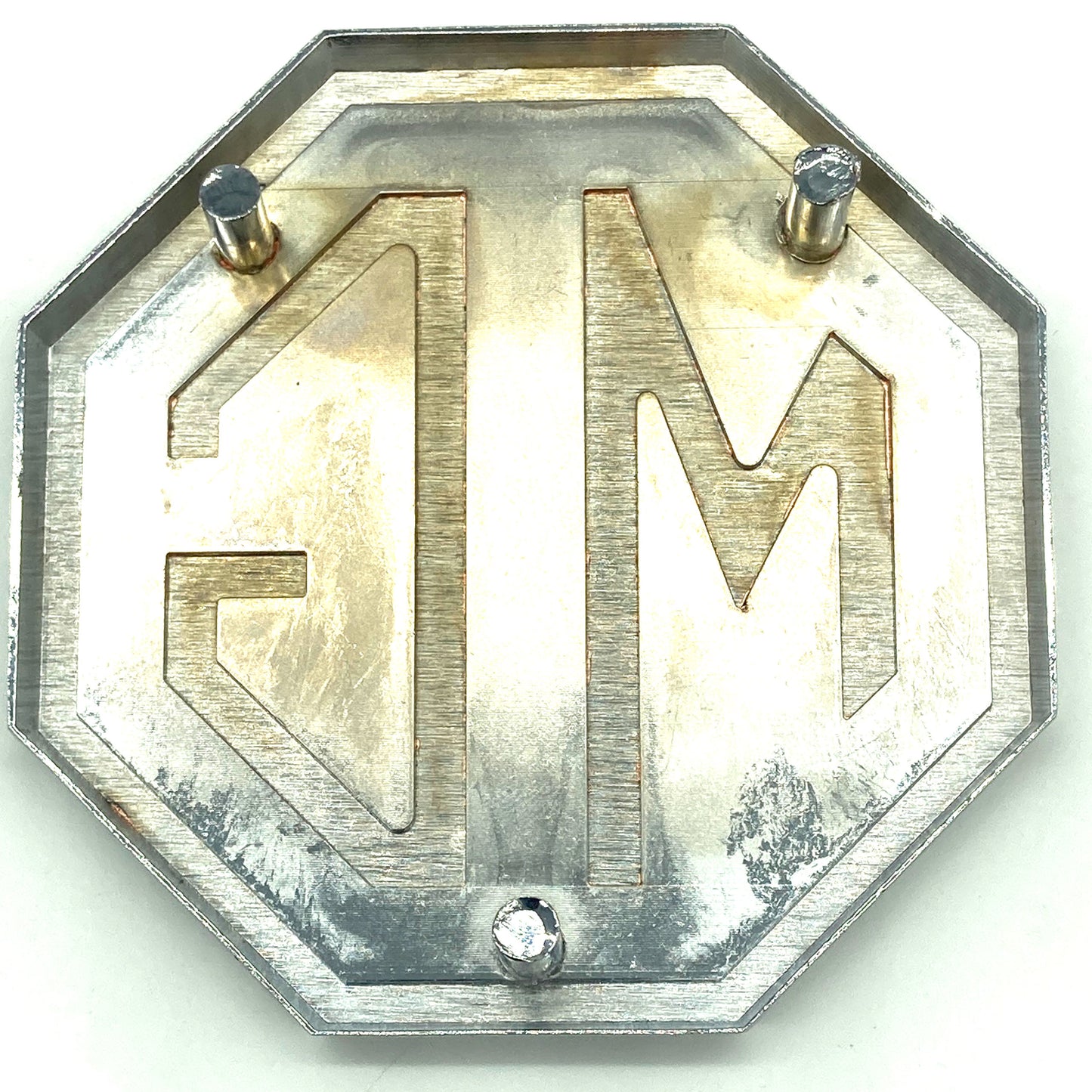 Badge Metal Octagon Boot Badge CHA545 MGB & MIDGET
