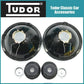 Pair 7" Tudor Domed  H4 Classic Car Halogen Headlights